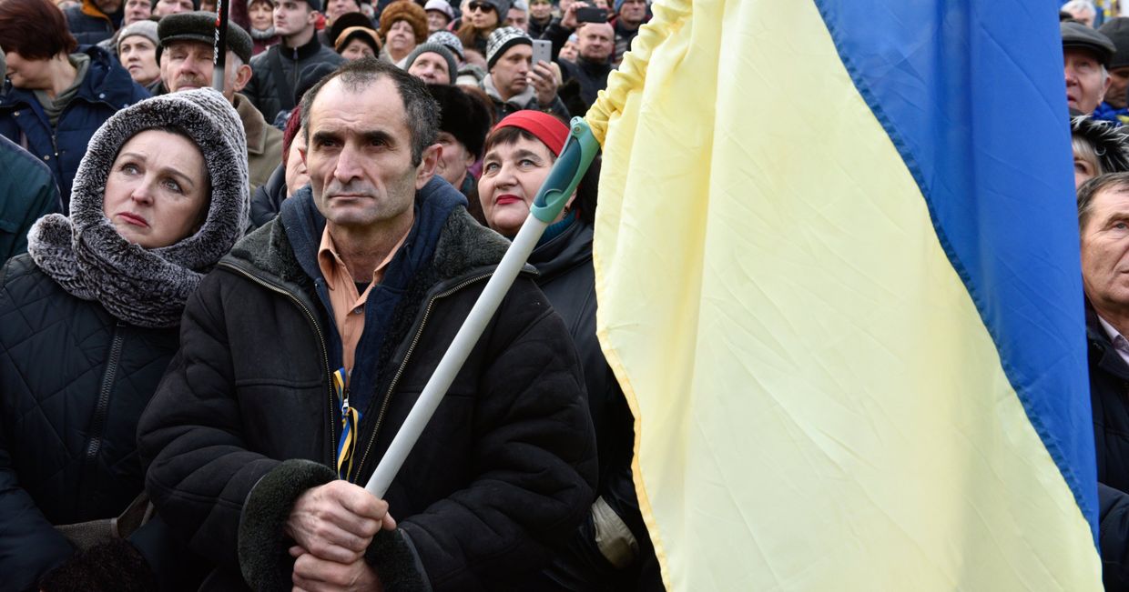 Акции протеста на Украине