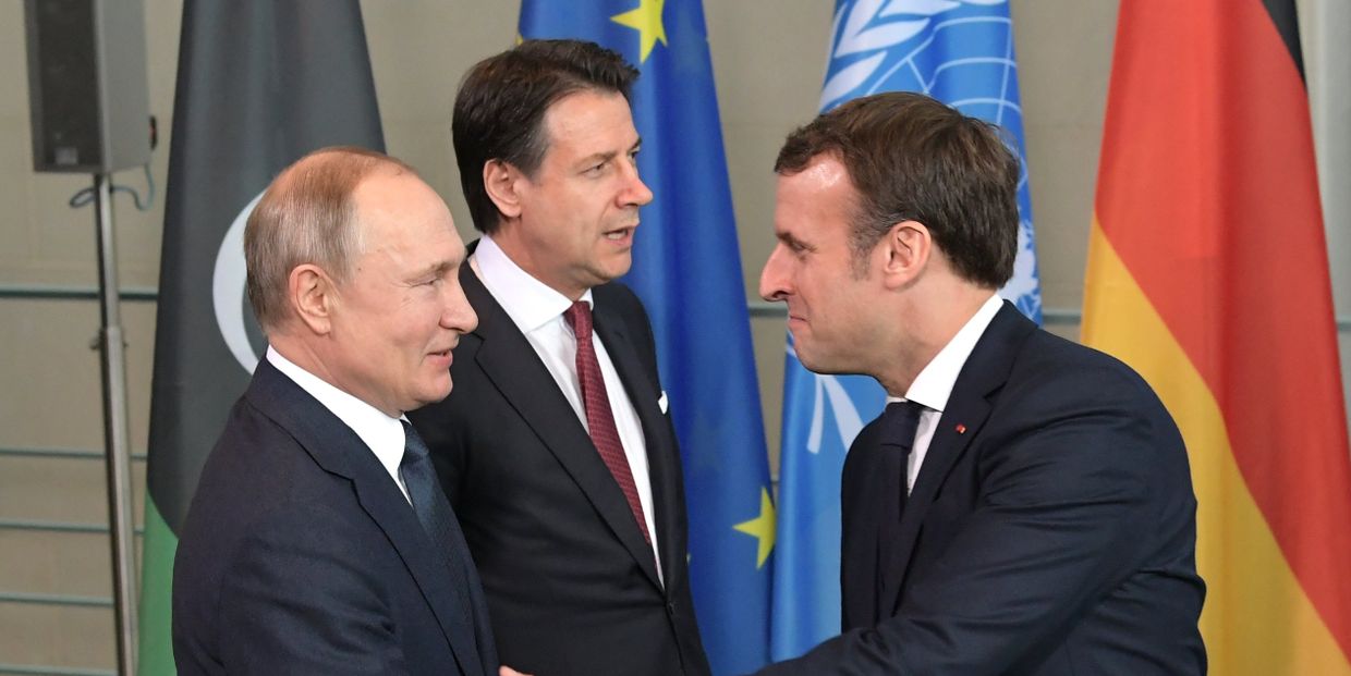 Поездка президента РФ В. Путина в Берлин для участия в Международной конференции по Ливии
