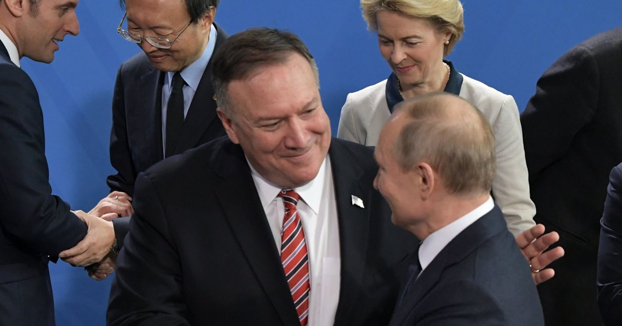 Поездка президента РФ В. Путина в Берлин для участия в Международной конференции по Ливии