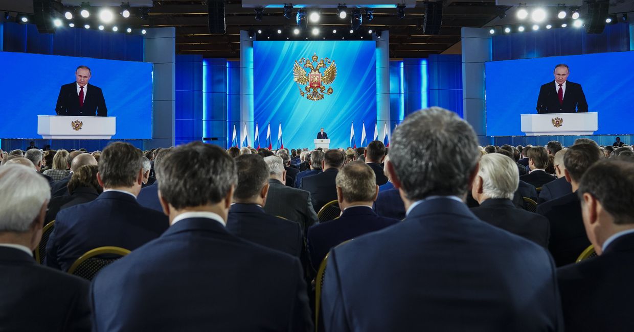 Ежегодное послание президента РФ В. Путина Федеральному Собранию