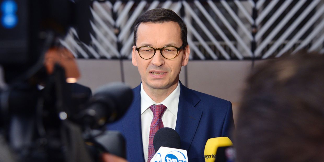 Премьер-министр Польши Матеуш Моравецкий Премьер-министр Польши Матеуш Моравецкий