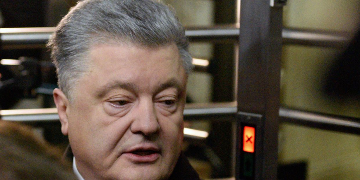 Допрос экс-президента Украины П. Порошенко