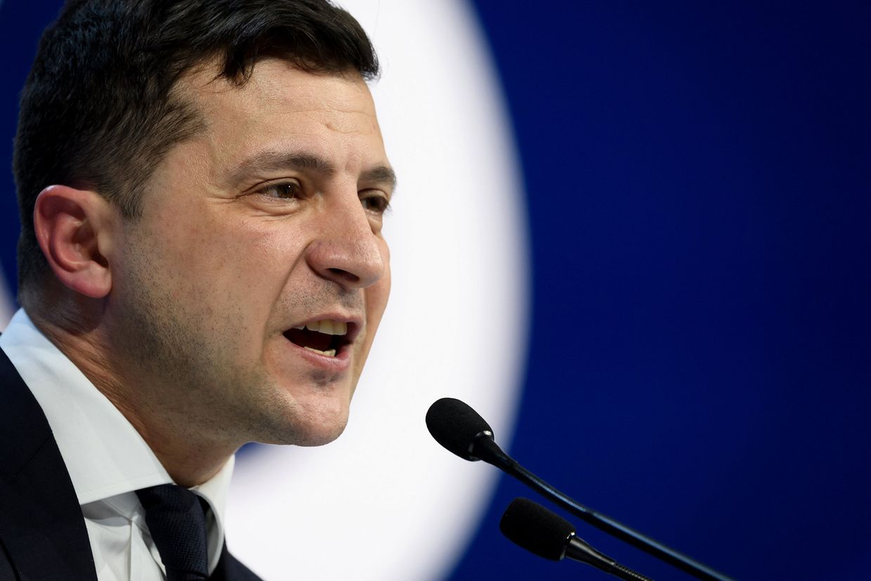 Участие президента Украины Владимира Зеленского в ежегодном заседании Всемирного экономического форума в Давосе