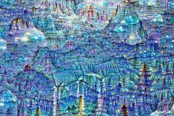 Изображение, созданное при помощи искусственного интеллекта Google DeepDream