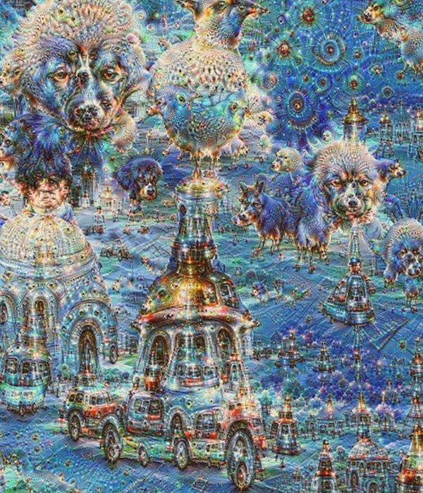 Изображение, созданное при помощи искусственного интеллекта Google DeepDream