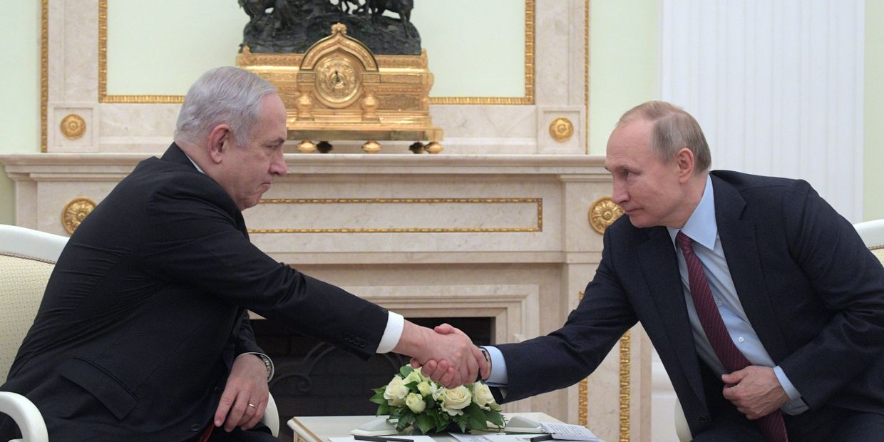 Встреча президента РФ В. Путина с премьер-министром Израиля Б. Нетаньяху