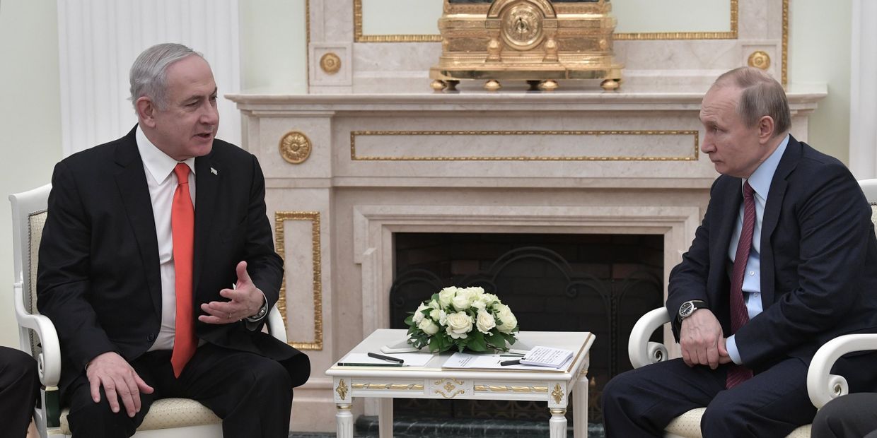 Встреча президента РФ В. Путина с премьер-министром Израиля Б. Нетаньяху