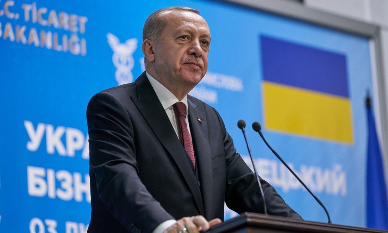 Президент Турции Тайип Эрдоган выступает в Киеве Президент Турции Тайип Эрдоган выступает в Киеве