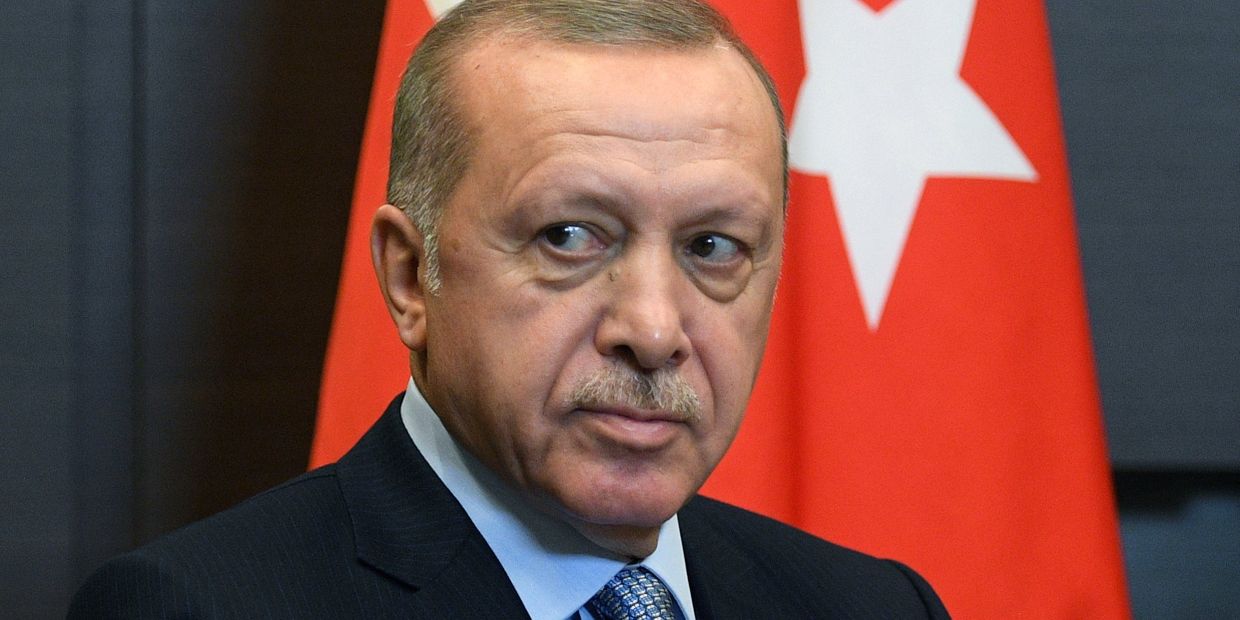 Президент РФ В. Путин встретился с президентом Турции Р. Т. Эрдоганом