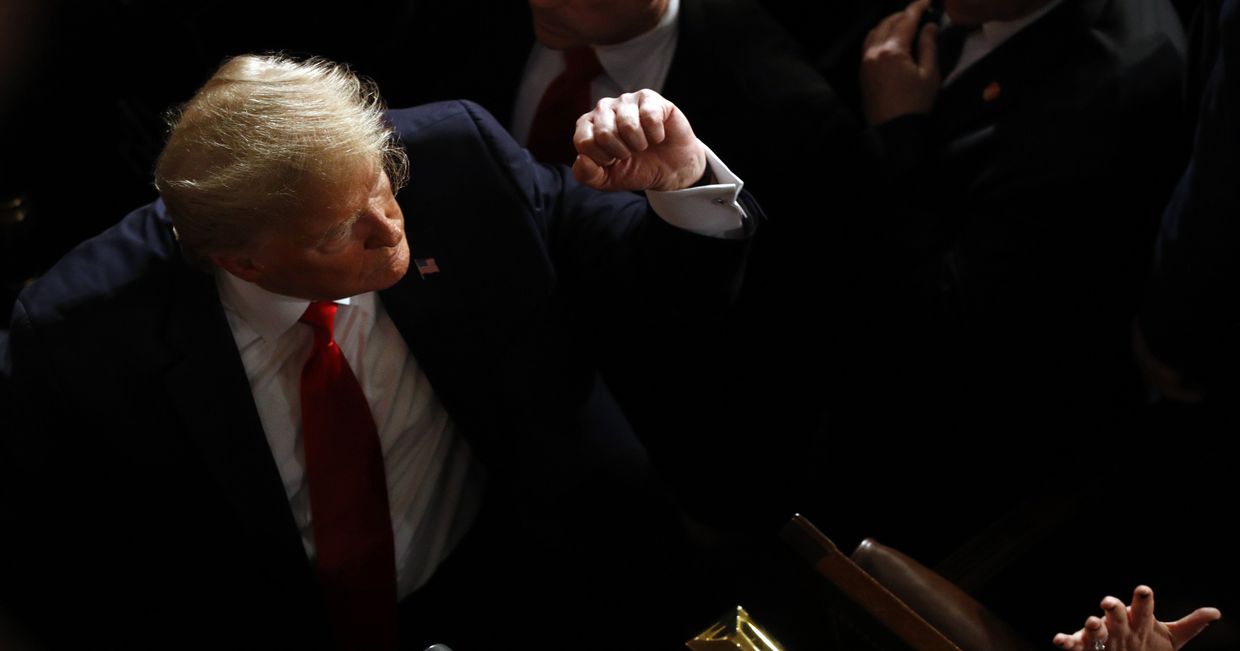 4 февраля 2020. Дональд Трамп выступает с обращением к нации