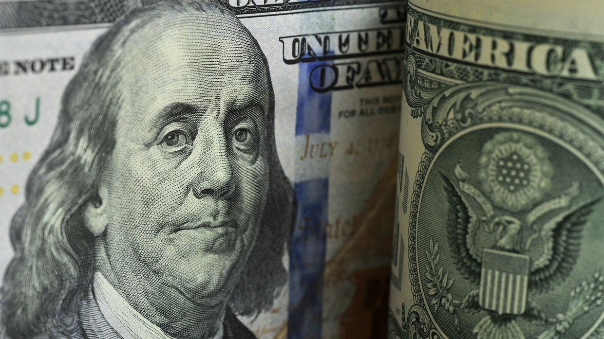 Фрагмент банкноты номиналом 100 долларов США