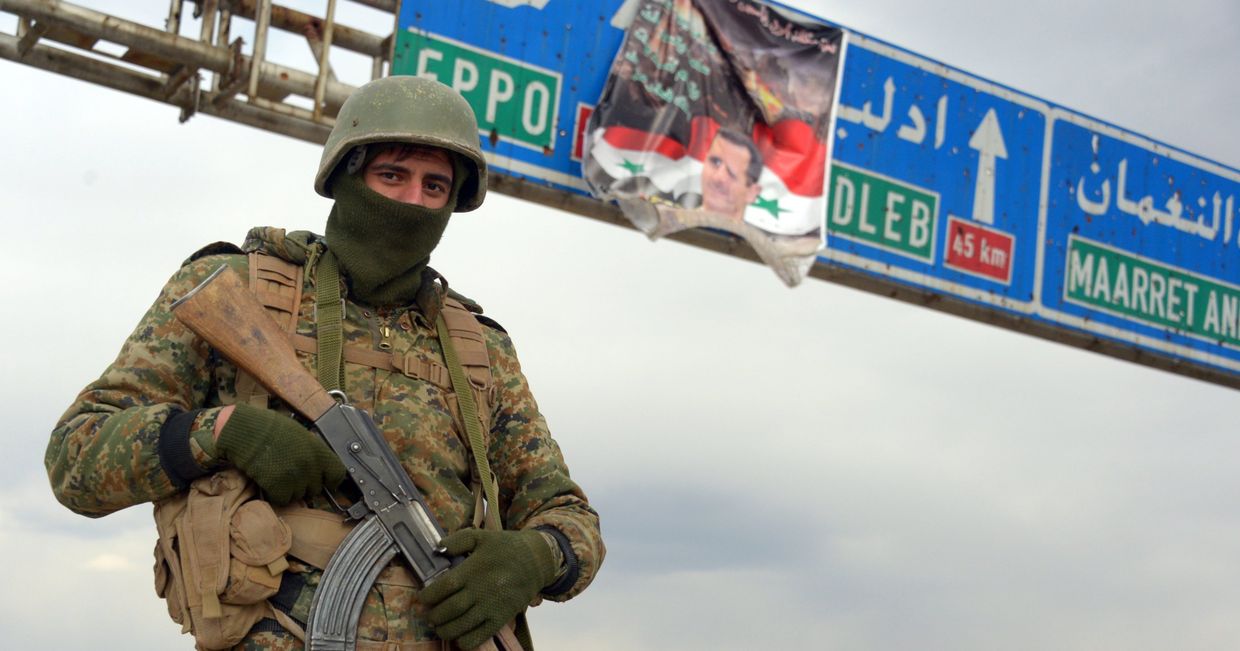Освобожденный от боевиков сирийский г. Мааррат-эн-Нууман