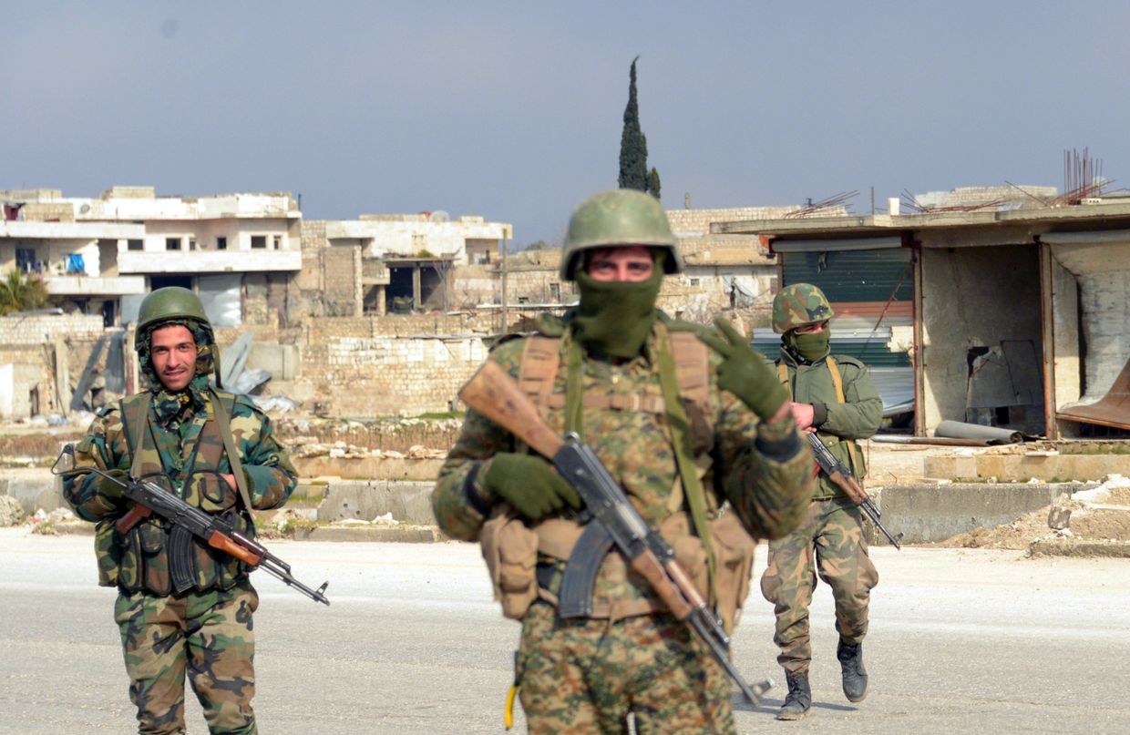 Освобожденный от боевиков сирийский г. Мааррат-эн-Нууман