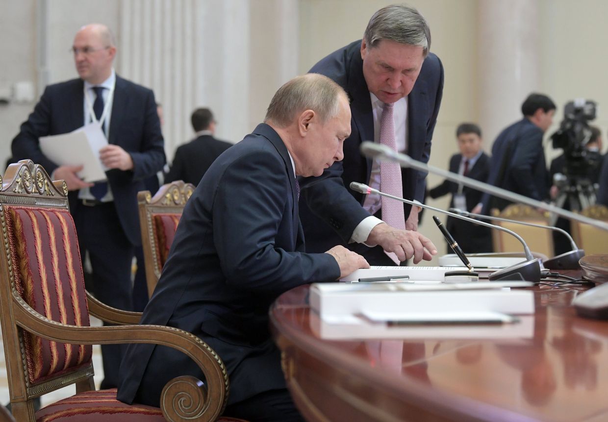 Рабочая поездка президента РФ В. Путина в Санкт-Петербург