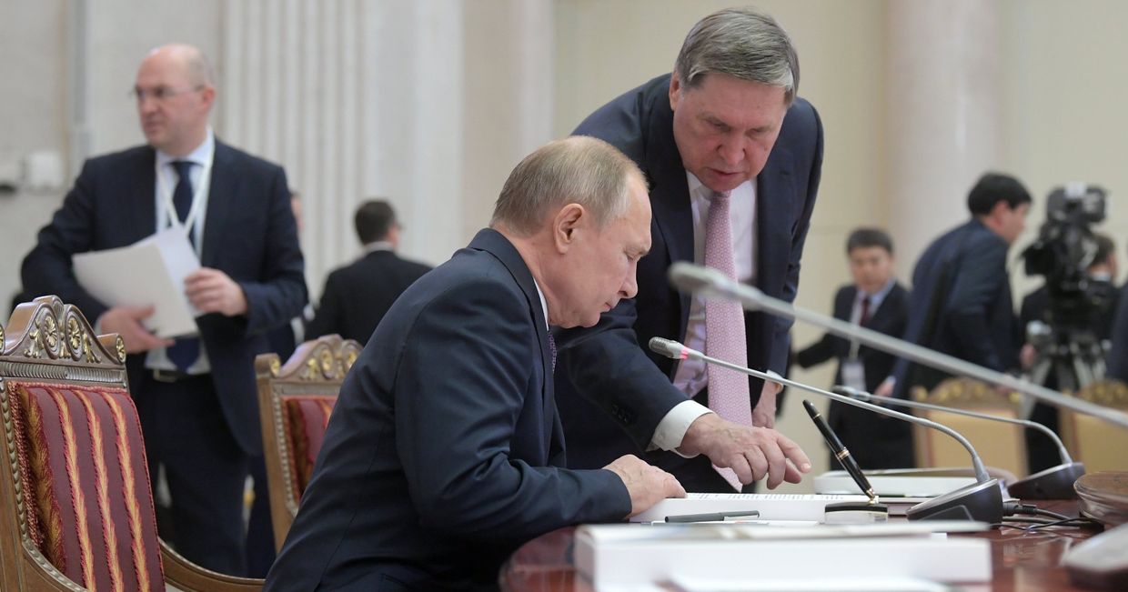 Рабочая поездка президента РФ В. Путина в Санкт-Петербург