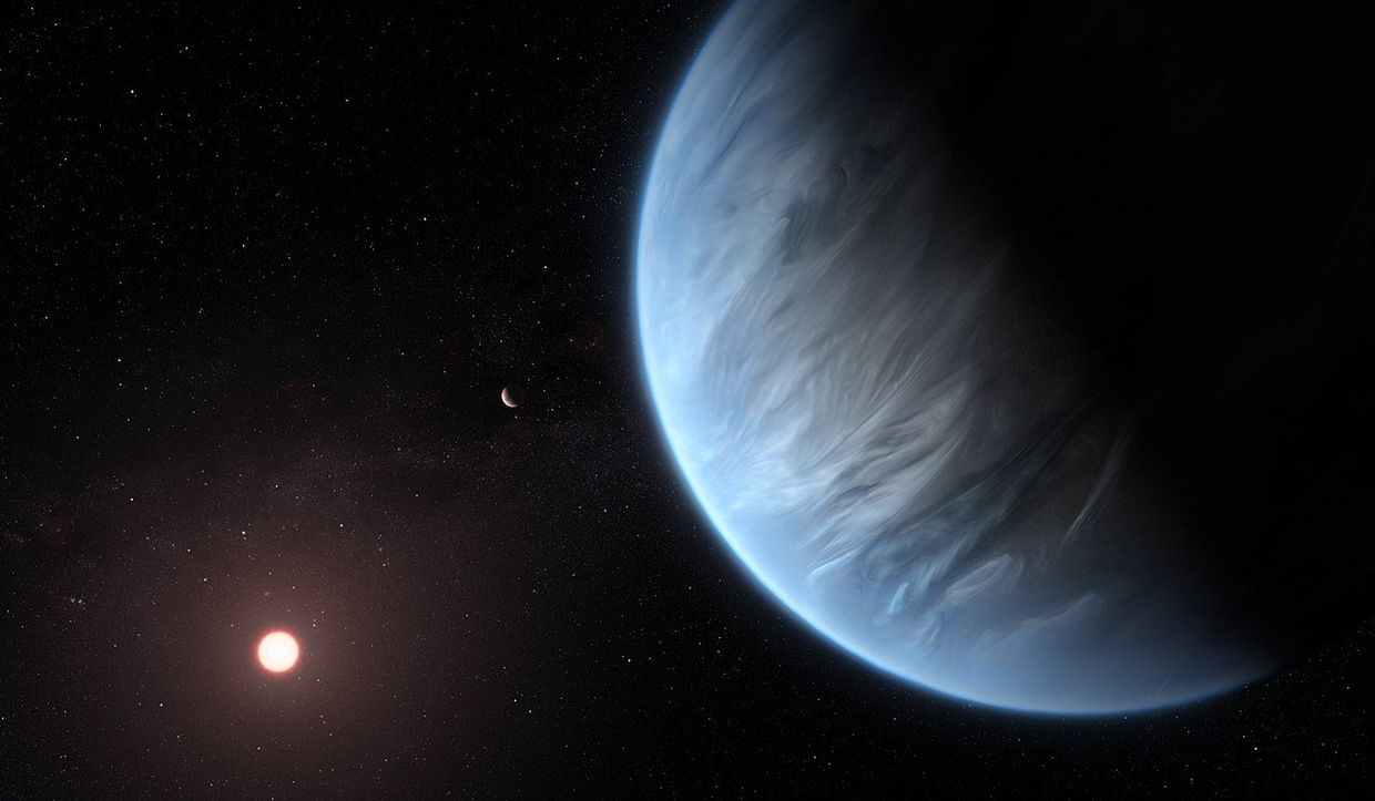 Художественное представление планеты K2-18 b