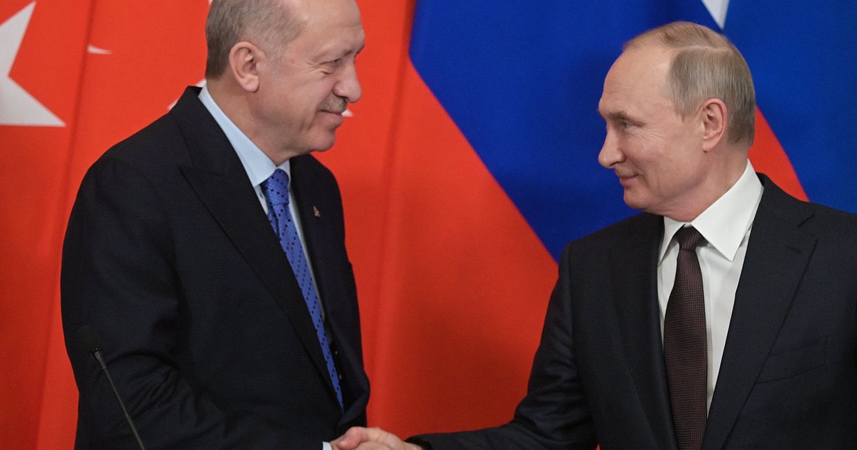 Президент РФ В. Путин встретился с президентом Турции Р. Эрдоганом Президент РФ В. Путин встретился с президентом Турции Р. Эрдоганом