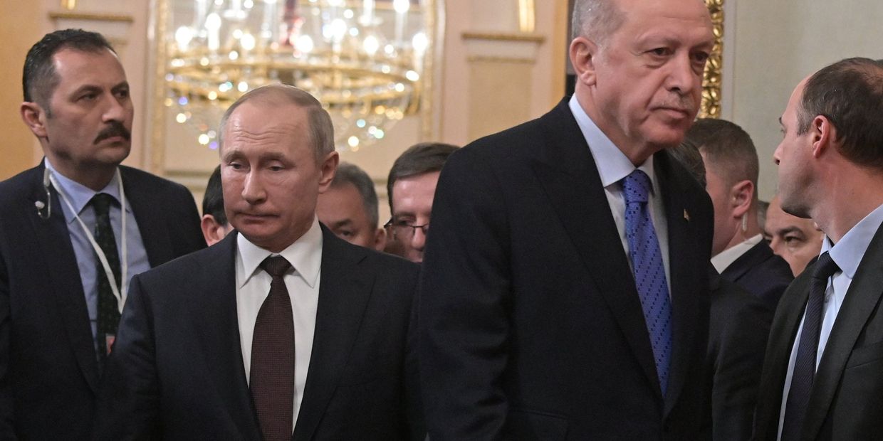 Президент РФ В. Путин встретился с президентом Турции Р. Эрдоганом