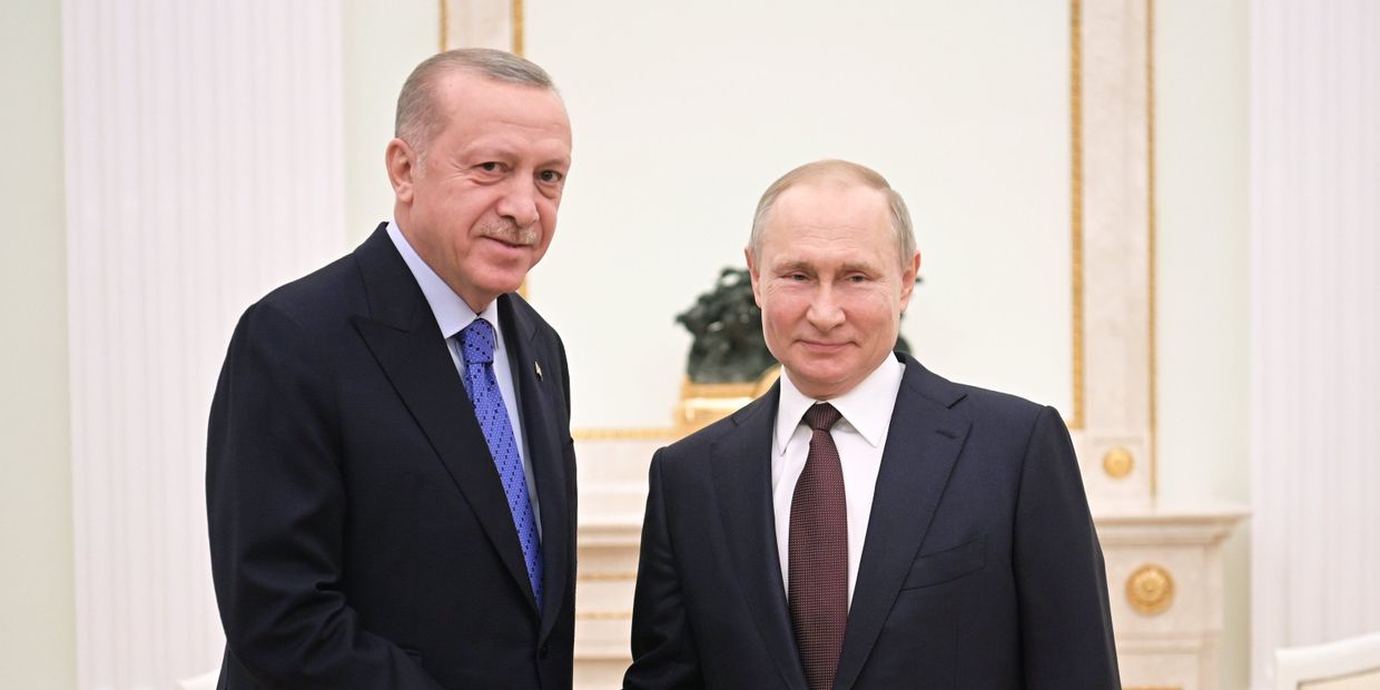 Президент РФ В. Путин встретился с президентом Турции Р. Эрдоганом 5 марта 2020