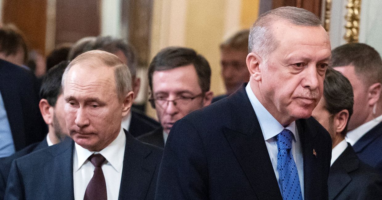 Президент РФ Владимир Путин и президент Турции Реджеп Тайип Эрдоган