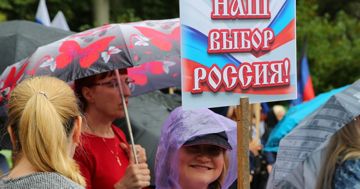Акция Выбор Донбасса в Донецке Акция Выбор Донбасса в Донецке