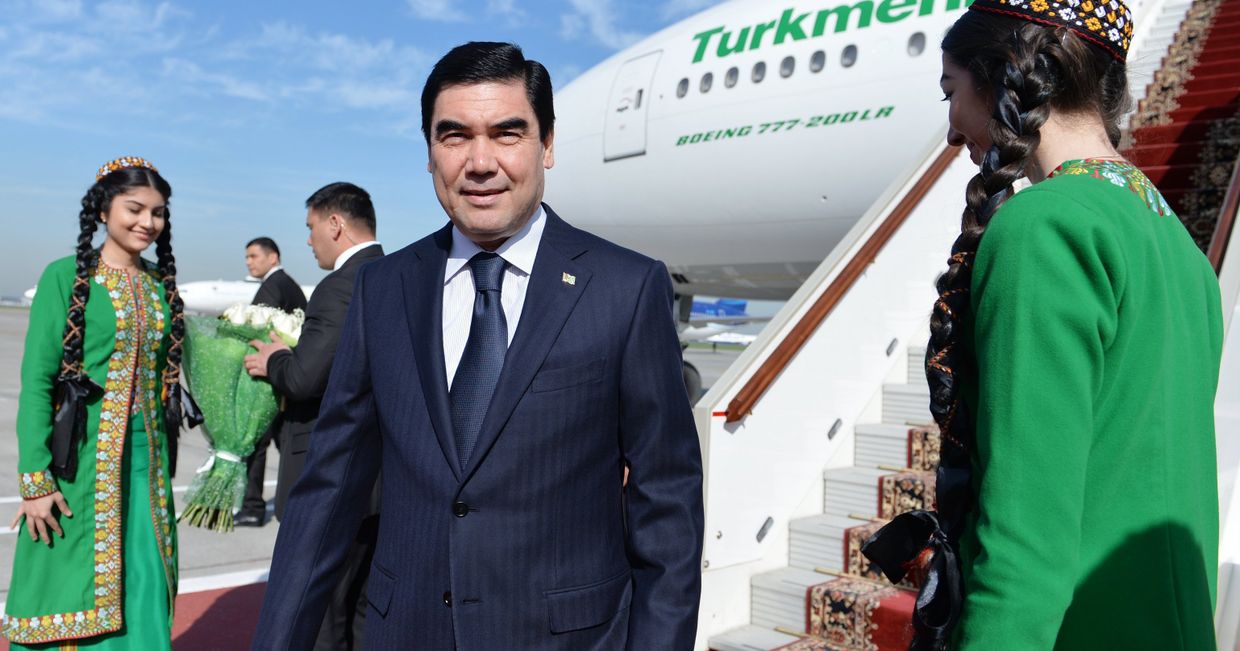Прилет президента Туркменистана Гурбангулы Бердымухамедова в Москву Прилет президента Туркменистана Гурбангулы Бердымухамедова в Москву
