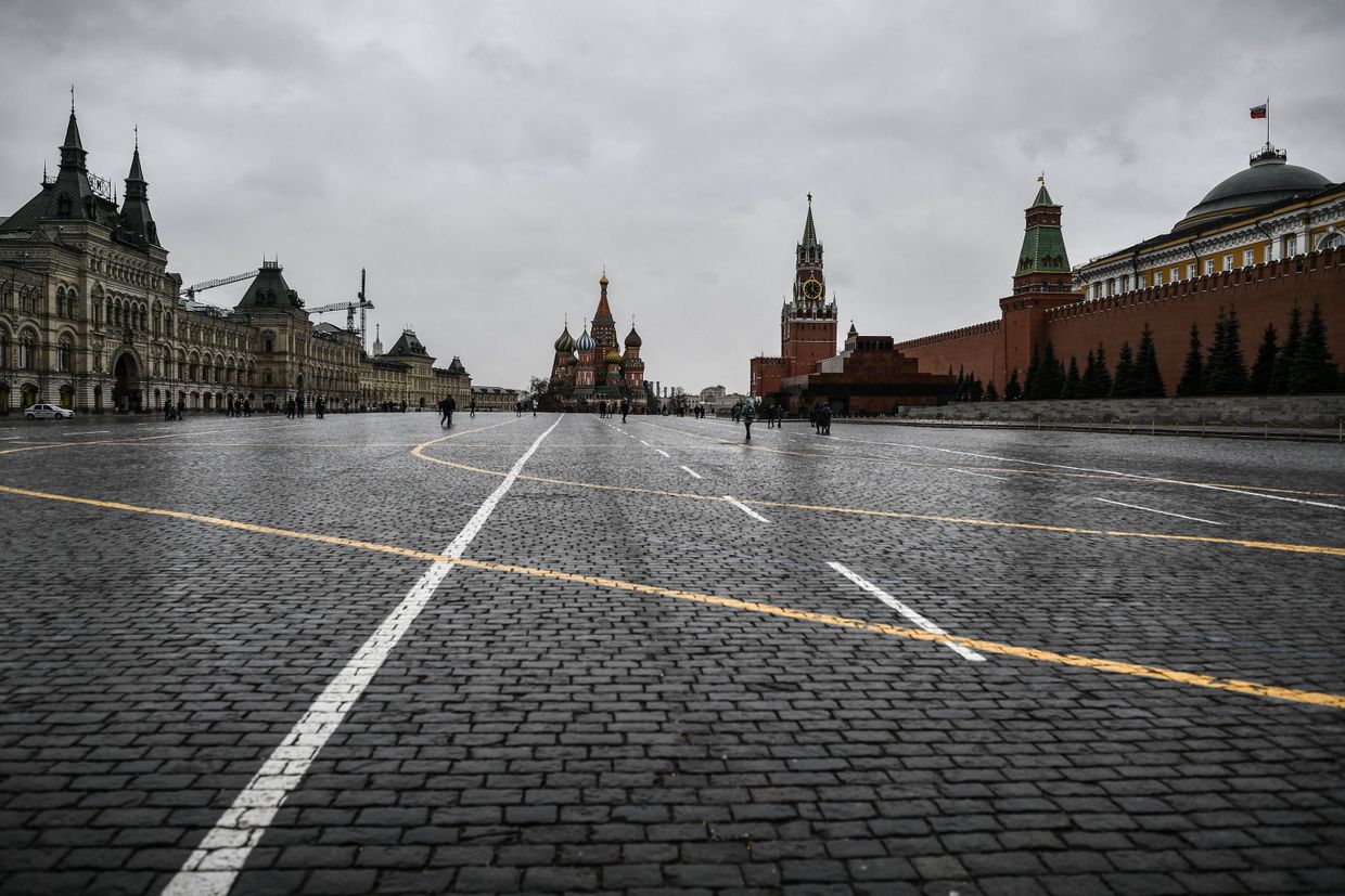 На Красной площади в пасмурную погоду