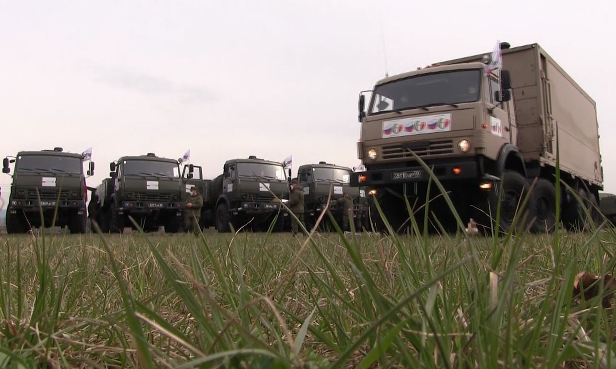 Российские военные специалисты приступили к работе в Бергамо