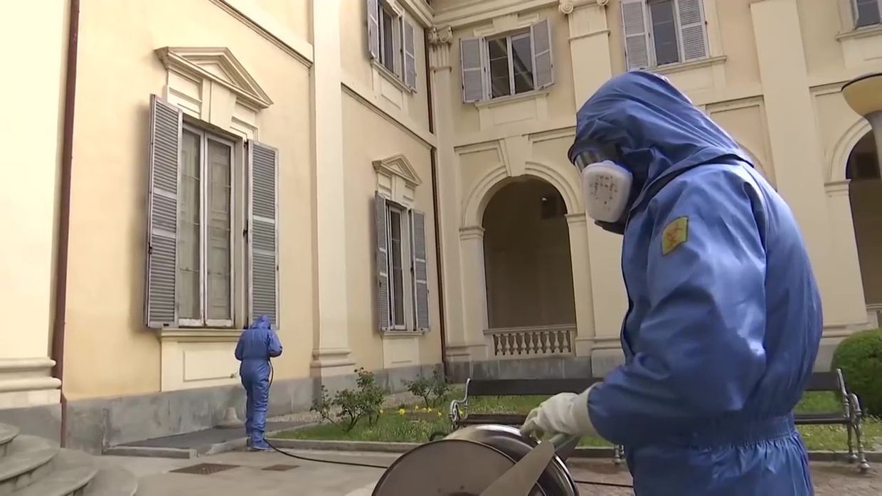 Дезинфекция пансионата для пожилых людей в Брембате-ди-Сопра
