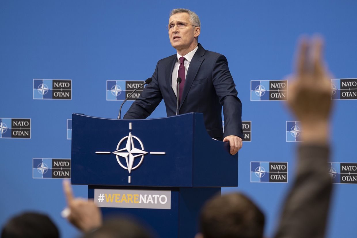 Пресс-конференция генерального секретаря НАТО Йенса Столтенберга
