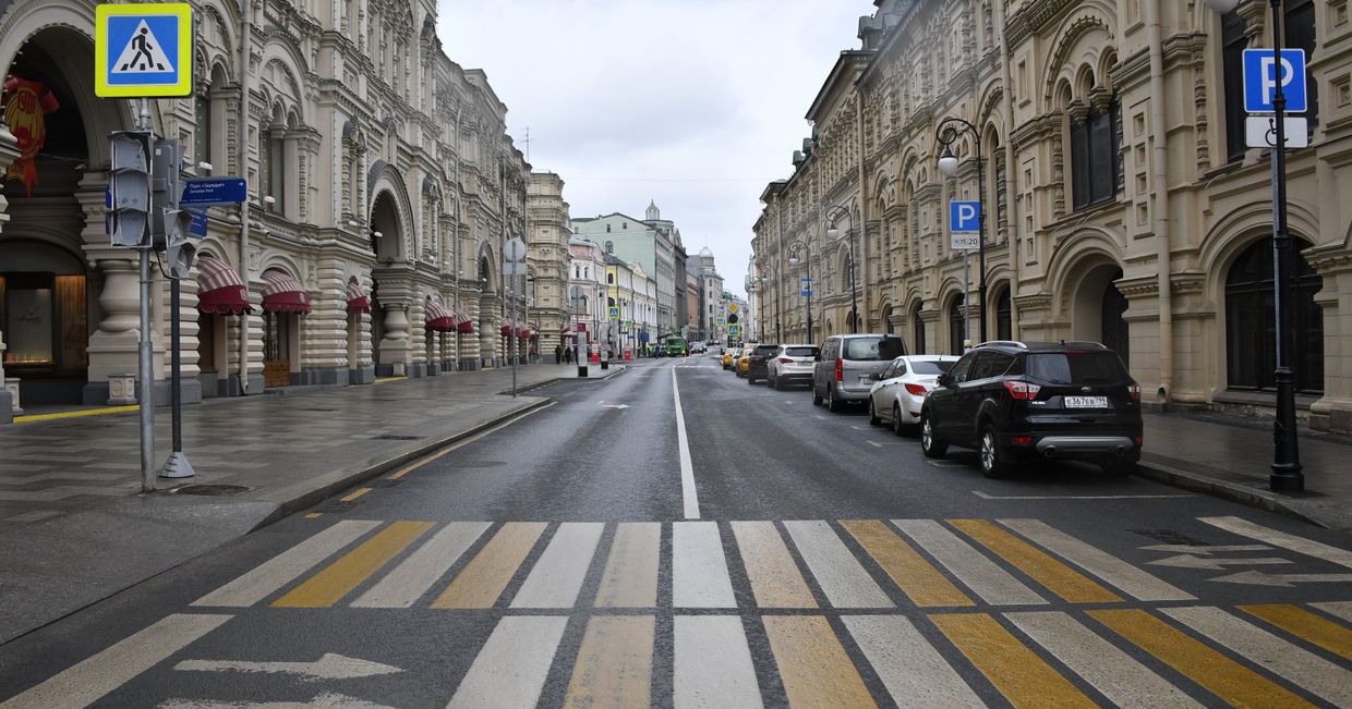 Москва во время режима самоизоляции жителей