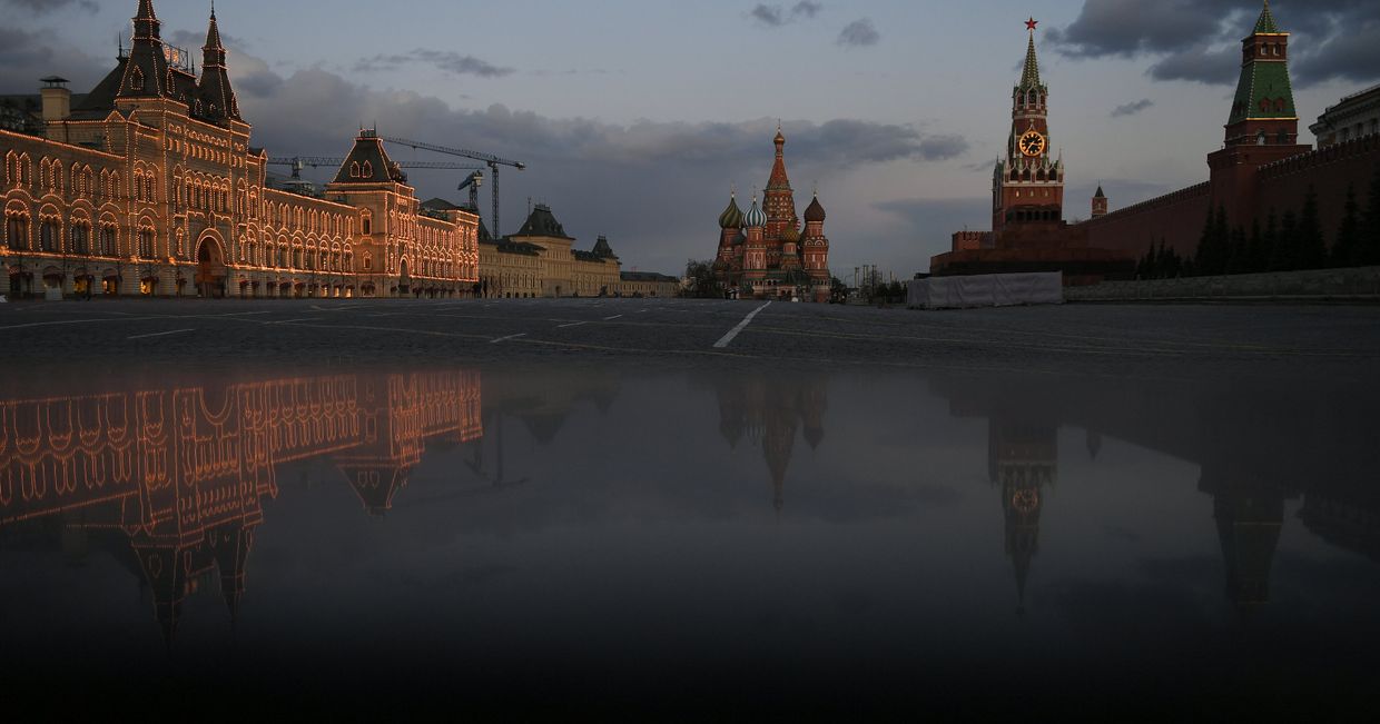 Москва во время режима самоизоляции жителей Москва во время режима самоизоляции жителей