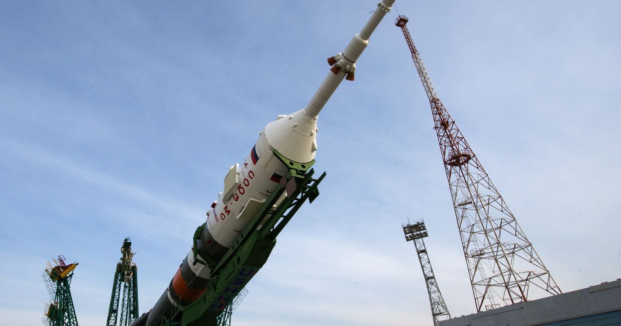 Вывоз РН Союз-2.1а на стартовый комплекс площадки № 31