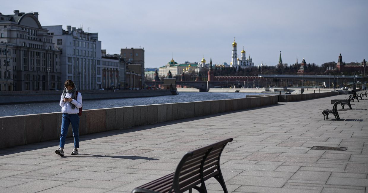 Москва во время режима самоизоляции жителей