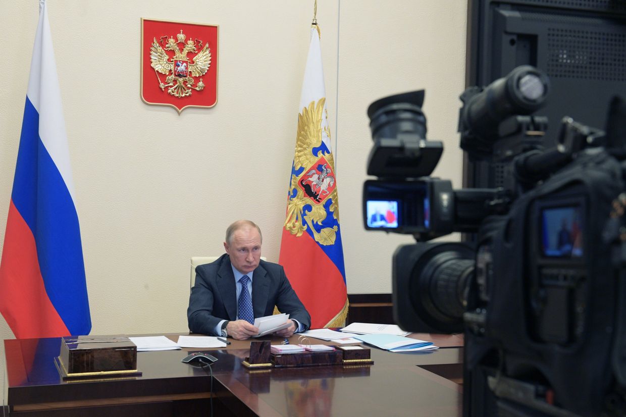 Президент РФ В. Путин принял участие во встрече глав ЕАЭС в формате видеоконференции