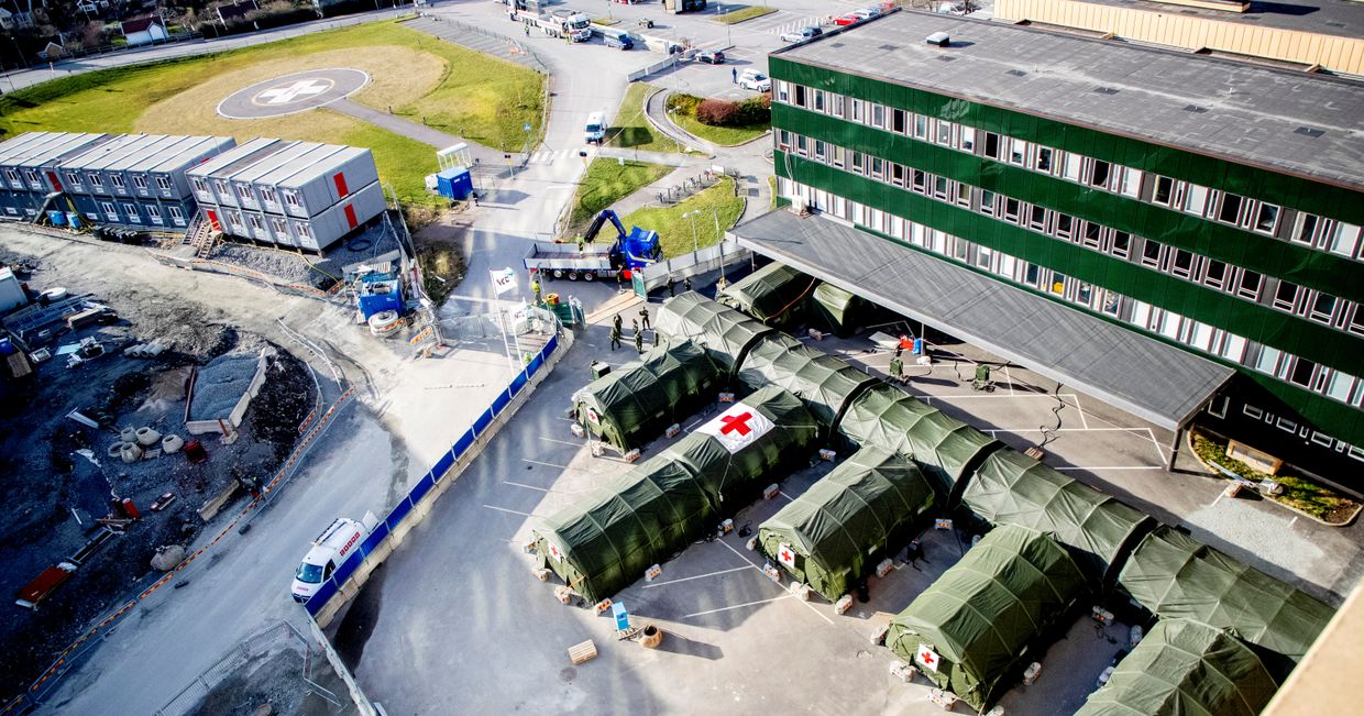 24 марта 2020. Полевой госпиталь для больных коронавирусом в Гётеборге, Швеция