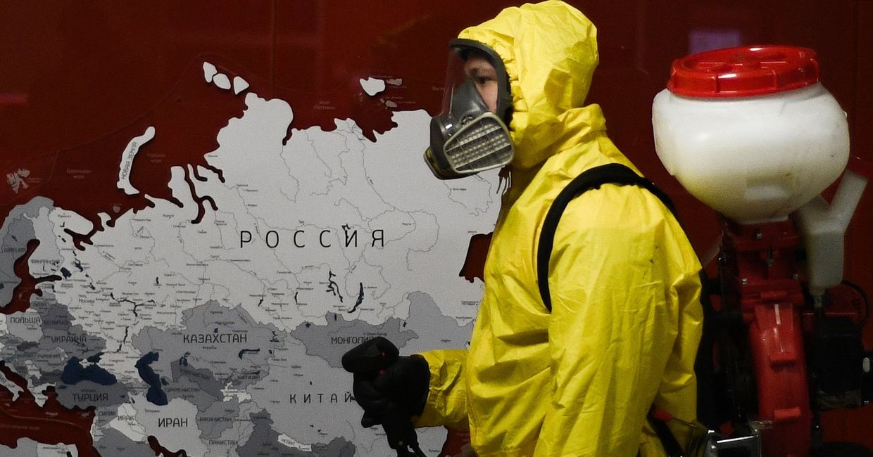Дезинфекция Павелецкого и Ярославского вокзалов в Москве