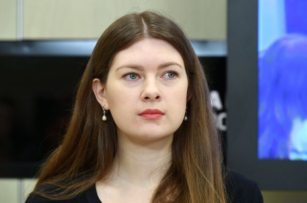 Руководитель движения Волонтеры Победы Ольга Амельченкова во время пресс-конференции на тему: Волонтеры Победы: сохранение исторической памяти в Международном мультимедийном пресс-центре МИА Россия сегодня в Москве.