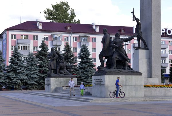 Вид на Площадь Партизан в Брянске