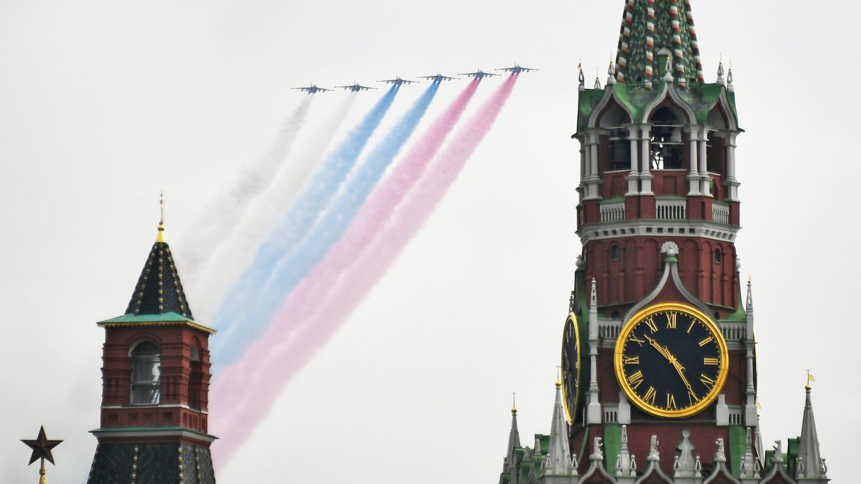 Репетиция воздушного парада Победы в Москве