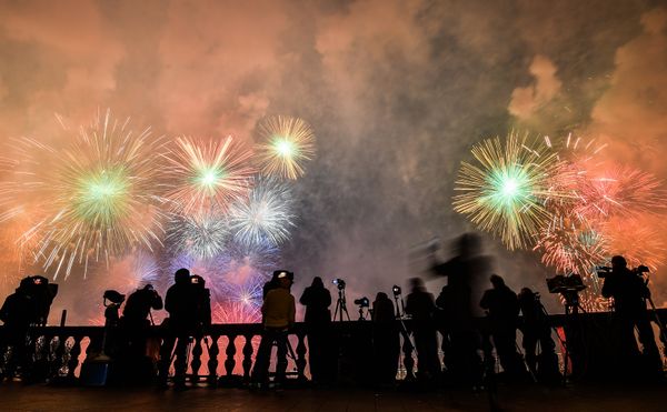 Салют в Москве в честь 75-летия Победы