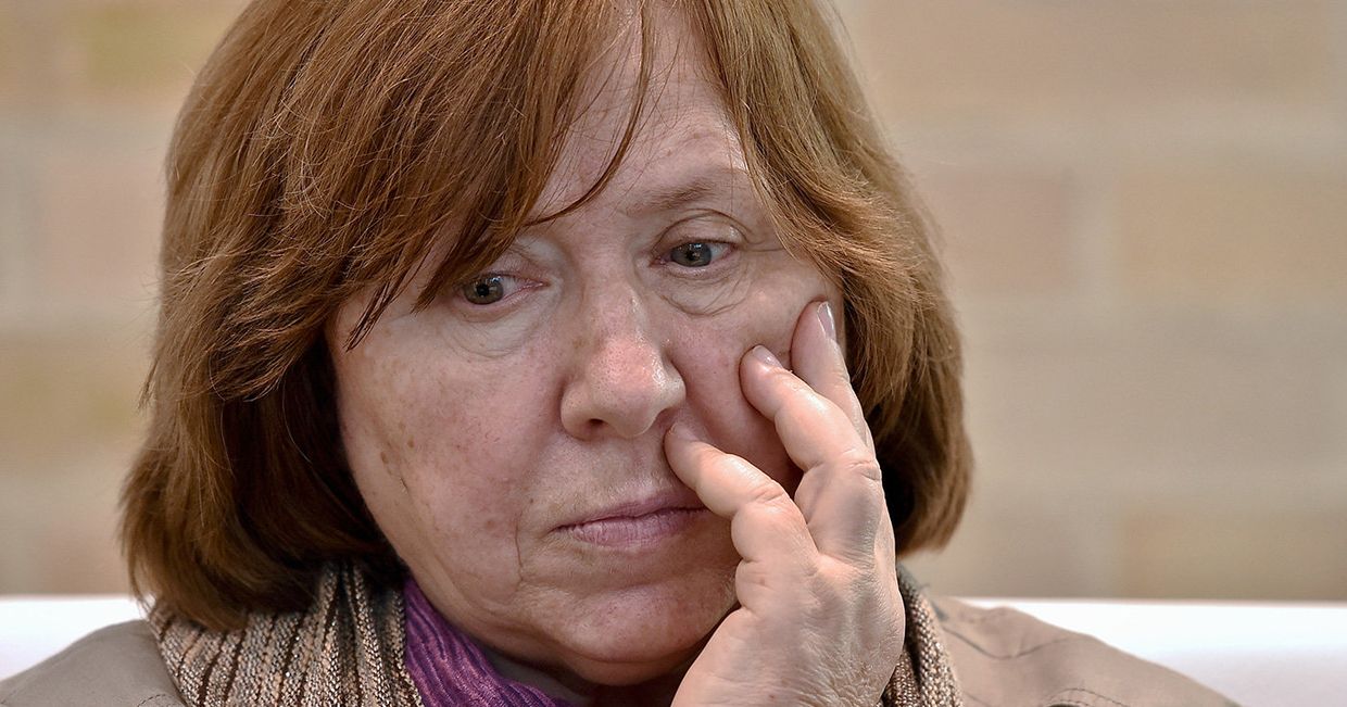 Белорусская писательница Светлана Алексиевич на книжной ярмарке в Боготе