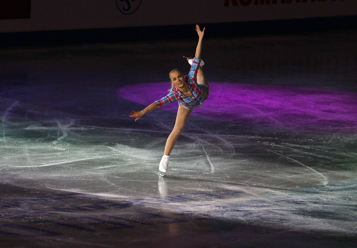 29 января 2012. Финская фигуристка Киира Корпи на Чемпионате Европы