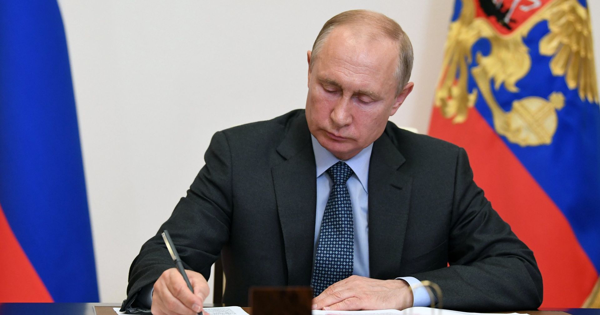 Президент РФ В. Путин встретился с президентом Татарстана Р. Миннихановым - ИноСМИ, 1920, 18.09.2020