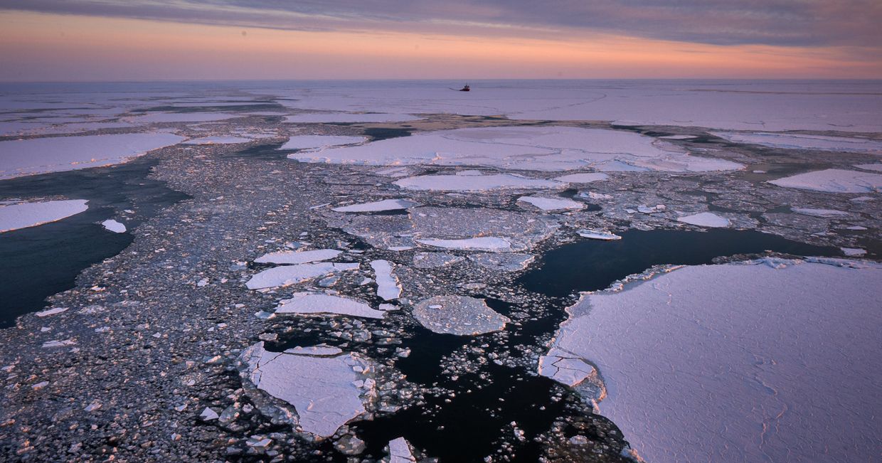 Закат на Баренцевом море