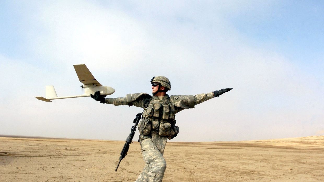 Запуск RQ-11 Raven (Ирак)