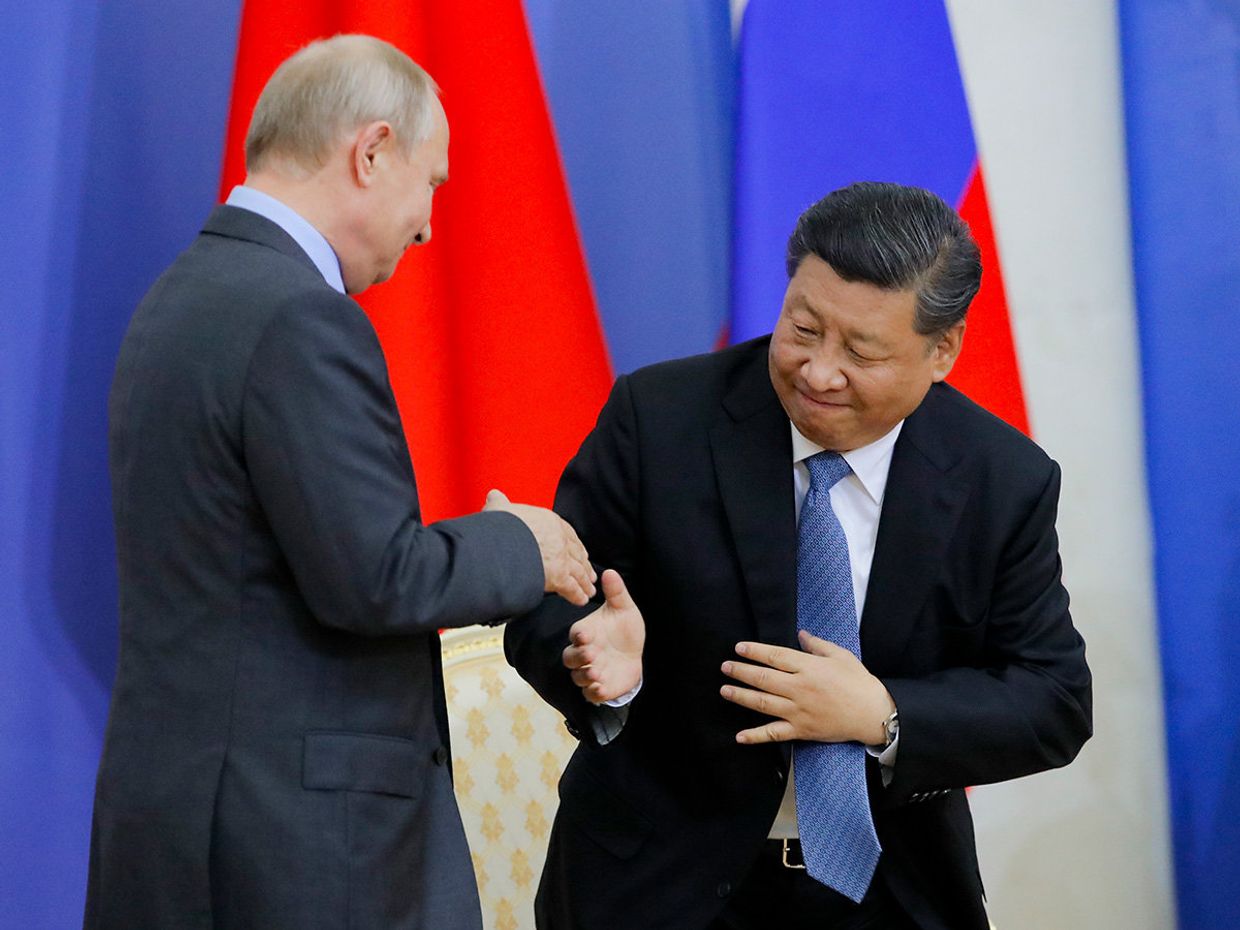 Президент России Владимир Путин и председатель КНР Си Цзиньпин