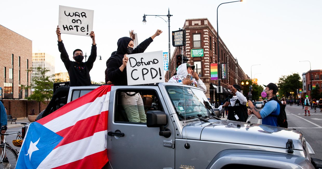 14 июня 2020. Протесты Black Lives Matter в Чикаго, США