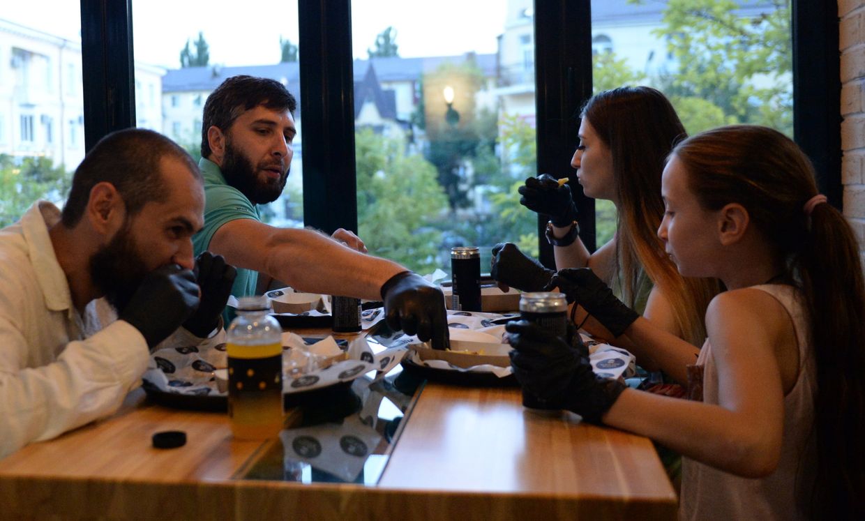 Открытие кафе сети Black Star Burger в Грозном