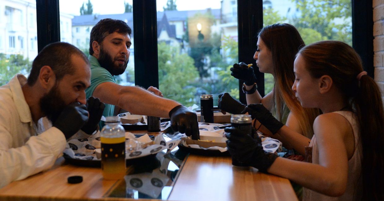 Открытие кафе сети Black Star Burger в Грозном